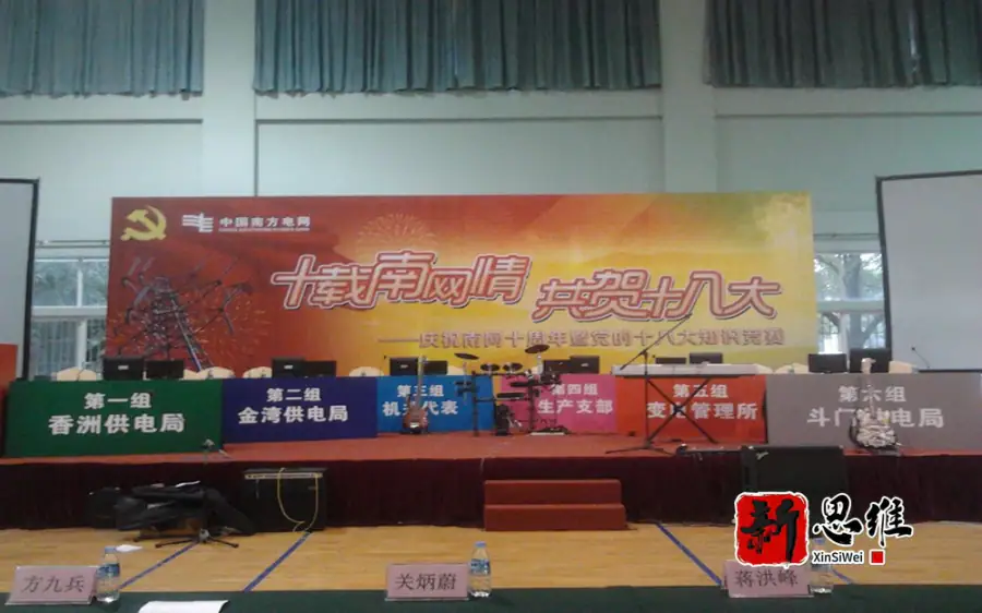 珠海供电局 十载南网情  共贺十八大 庆祝南网十周年暨党的十八大知识竞赛 - 广东政务赛事执行案例 - 知识竞赛抢答器计分器租赁