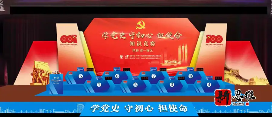 水电二局学党史 守初心 担使命 知识竞赛 - 广东政务赛事执行案例 - 知识竞赛抢答器计分器租赁